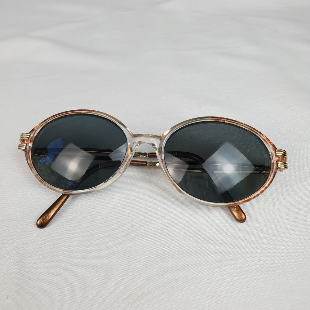 Vintage Tura Gold Clear Oval Eyeglass France Mod 360 DBR 54-17-135mm FRAMES ONLY